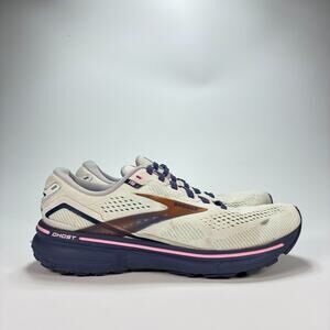 Brooks Ghost 15 Grey Blue Running Shoes Sneakers 1203801B492 Womens Size 8.5